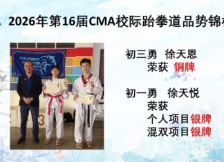 2026年第16届CMA校际跆拳道品势锦标赛佳绩