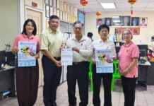 沙巴留台同学会到访亚庇建国中学 共促台湾升学资讯交流