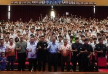 亚庇建国中学举办《青年反毒讲座》 提升全校师生防毒意识